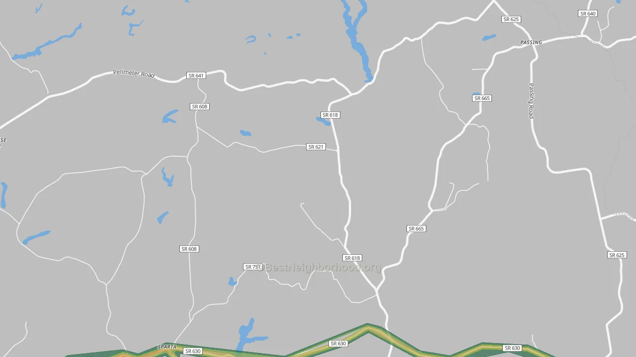 Jones Corner, VA Map of Noise Levels in Jones Corner