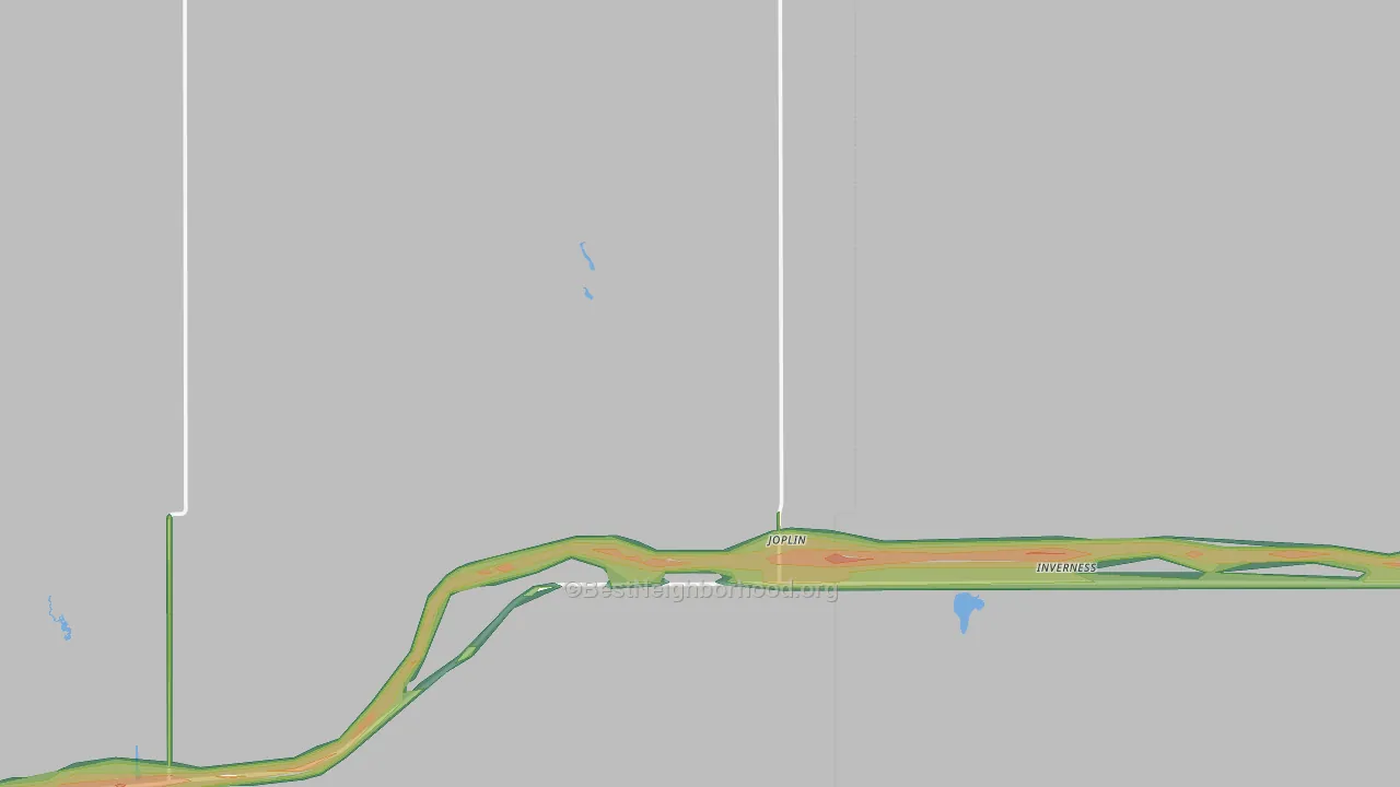 Joplin, MT Map of Noise Levels in Joplin