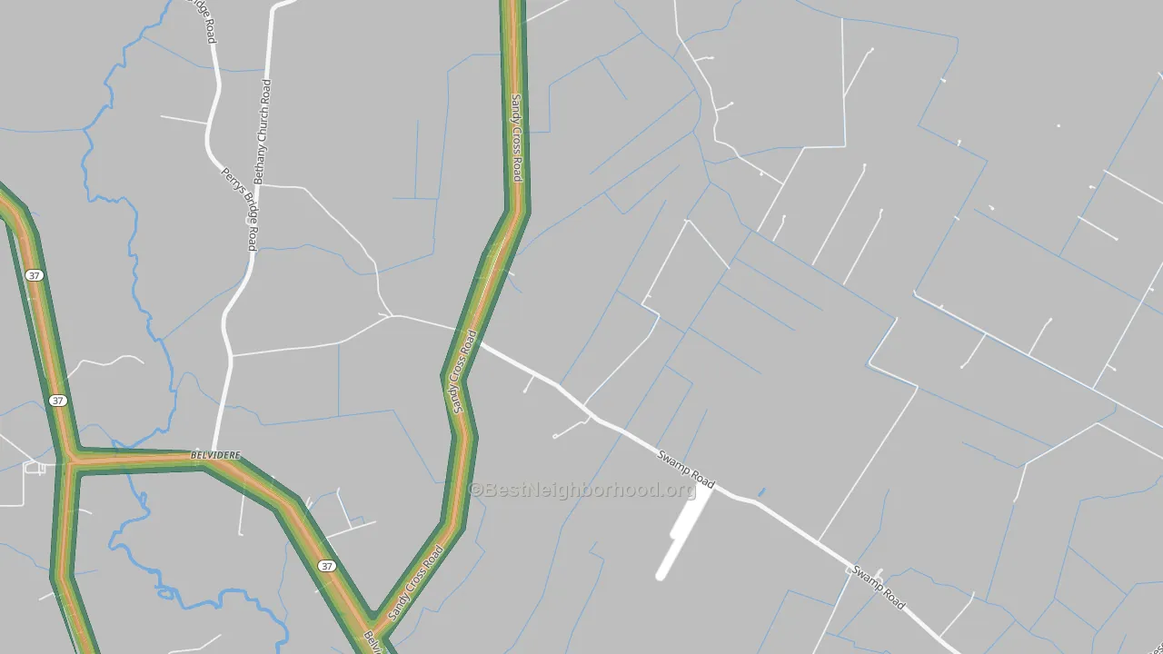 Joppa, NC Map of Noise Levels in Joppa