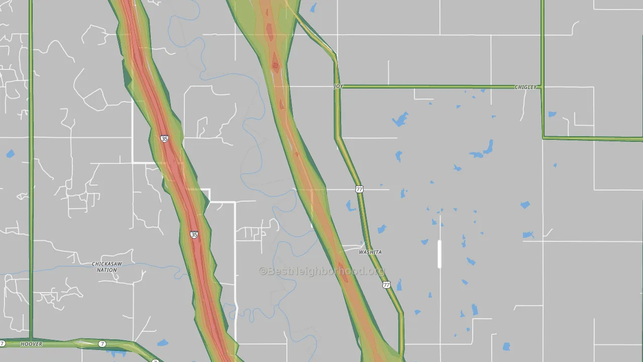 Joy, OK Map of Noise Levels in Joy