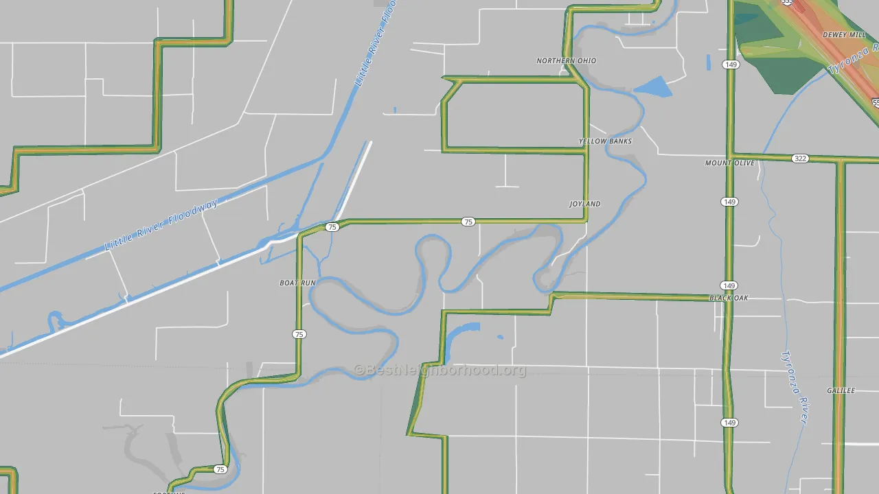 Joyland, AR Map of Noise Levels in Joyland