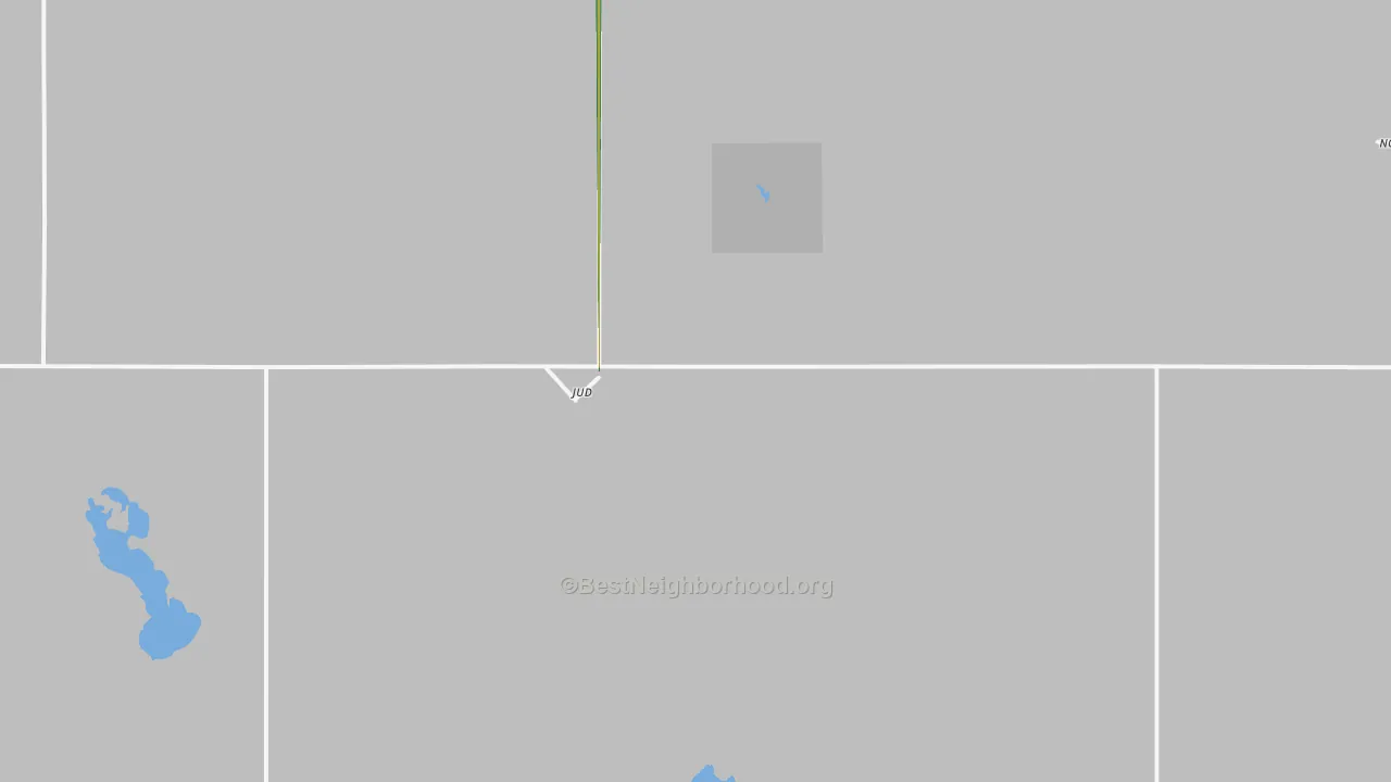 Jud, ND Map of Noise Levels in Jud