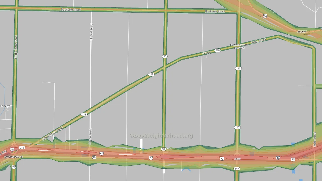 Julius, AR Map of Noise Levels in Julius