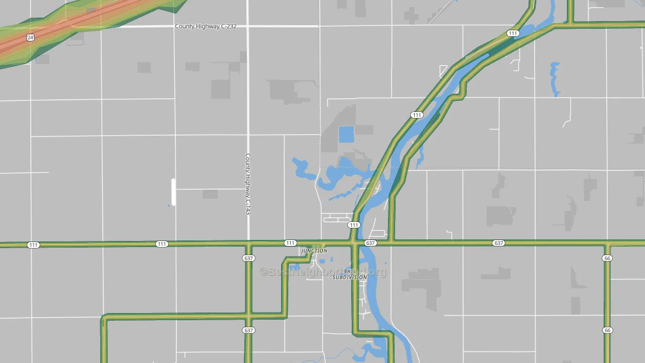 Junction, OH Map of Noise Levels in Junction