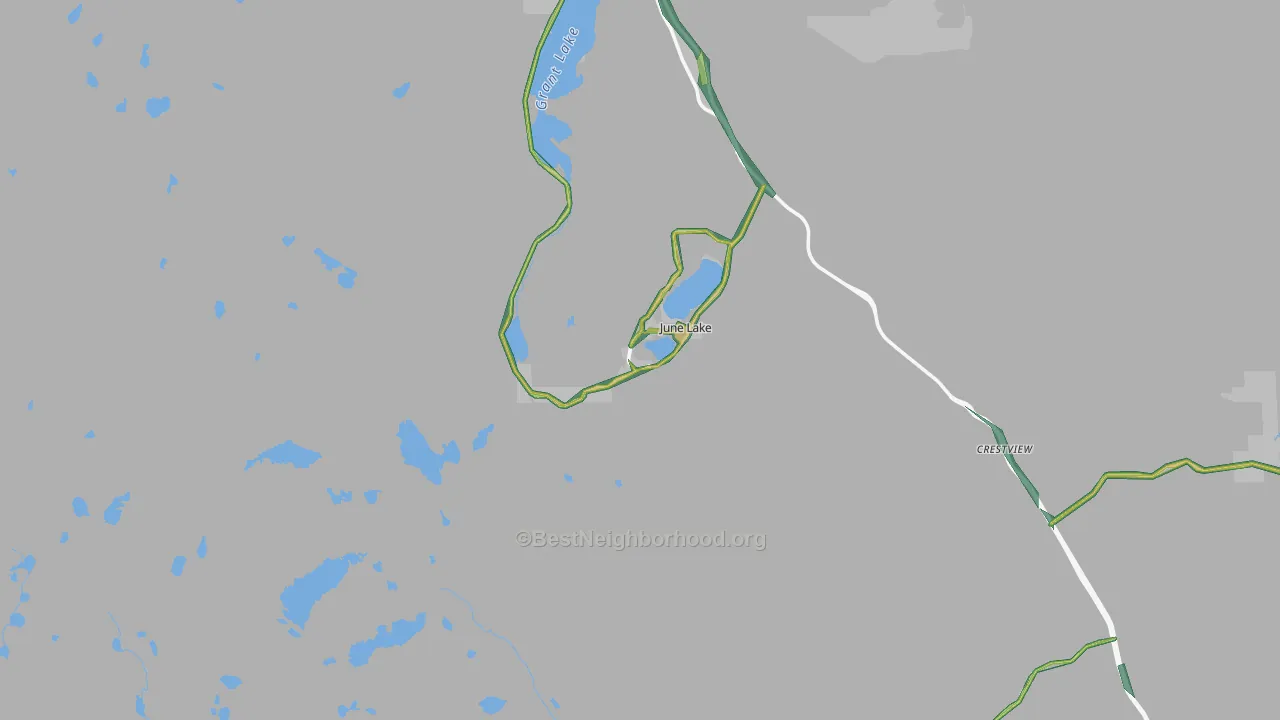 June Lake, CA Map of Noise Levels in June Lake