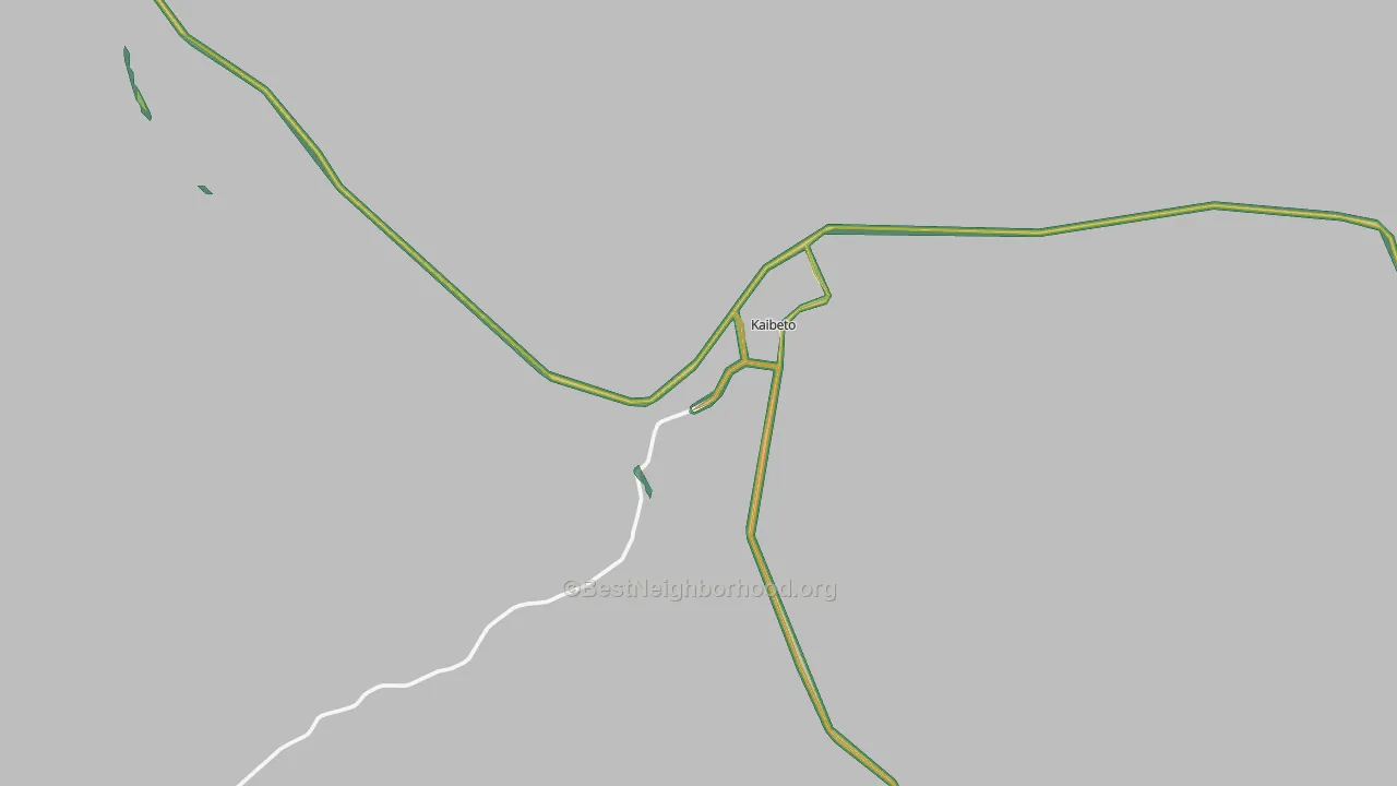 Kaibito, AZ Map of Noise Levels in Kaibito