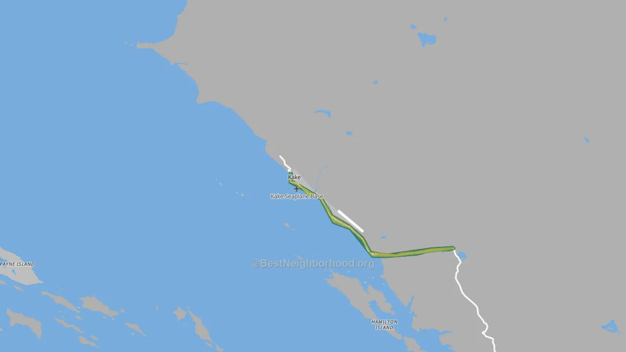 Kake, AK Map of Noise Levels in Kake