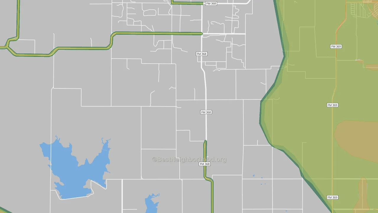 Kamay, TX Map of Noise Levels in Kamay