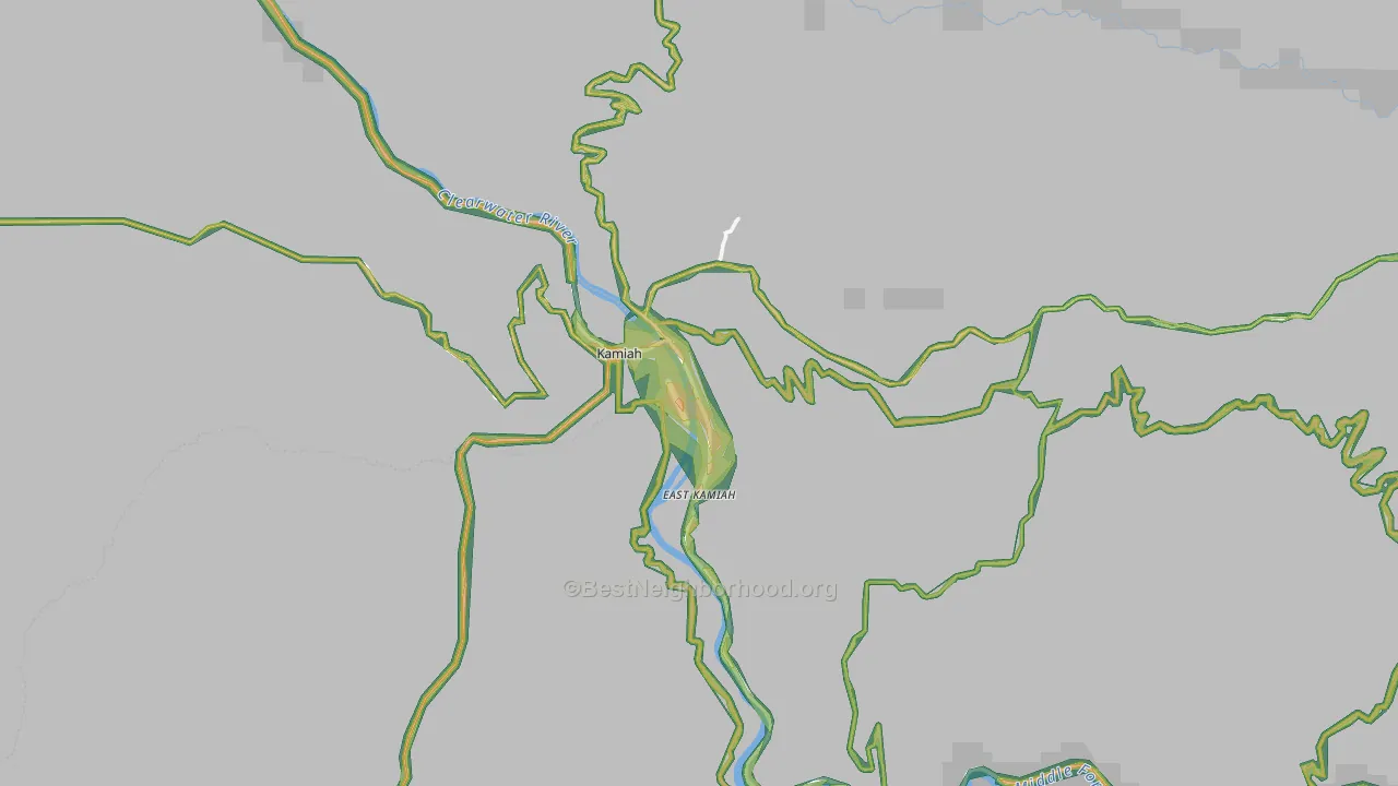 Kamiah, ID Map of Noise Levels in Kamiah