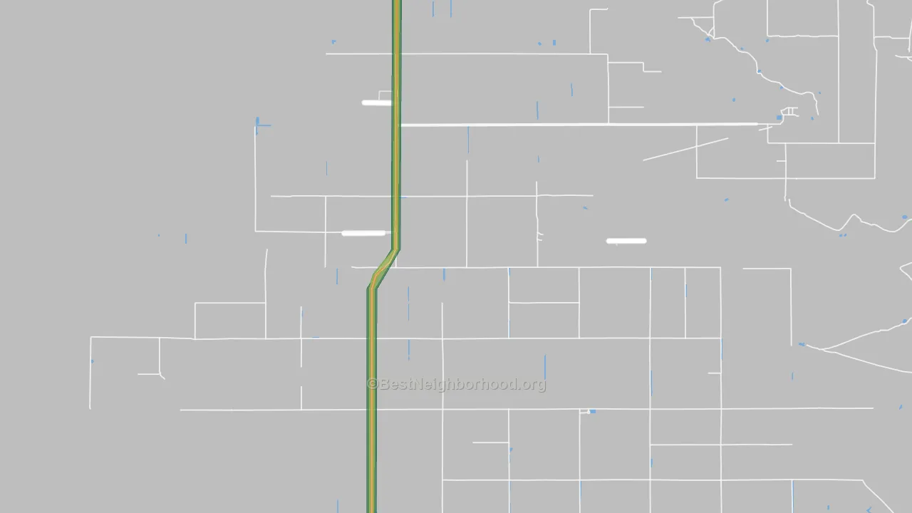 Kansas Settlement, AZ Map of Noise Levels in Kansas Settlement
