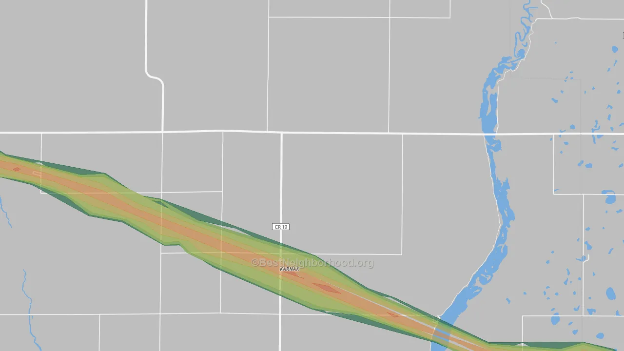 Karnak, ND Map of Noise Levels in Karnak