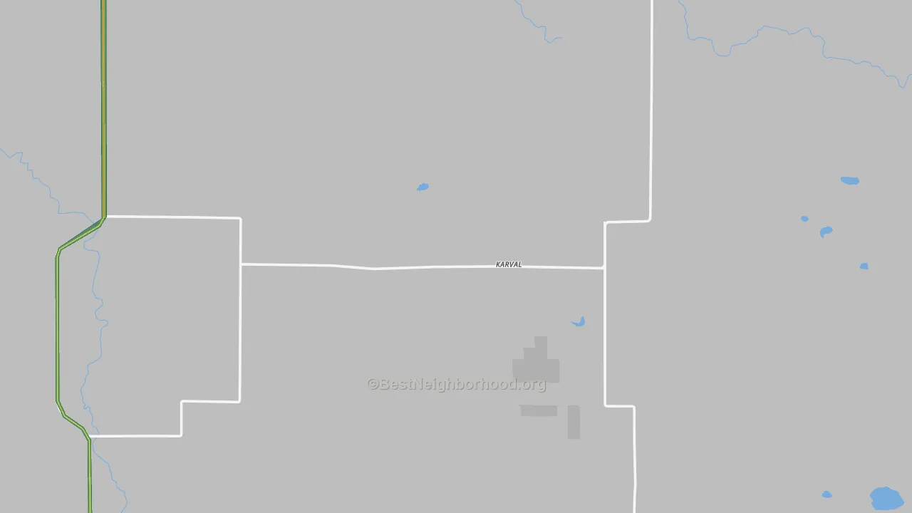 Karval, CO Map of Noise Levels in Karval