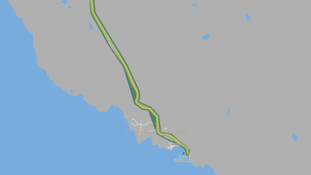 Kasaan, AK Map of Noise Levels in Kasaan