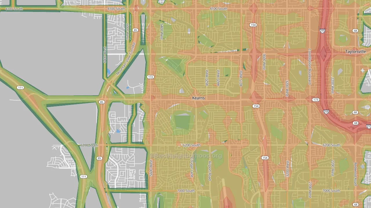 Kearns, UT Map of Noise Levels in Kearns
