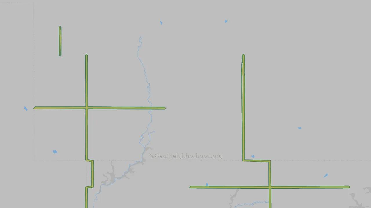 Keene, KS Map of Noise Levels in Keene