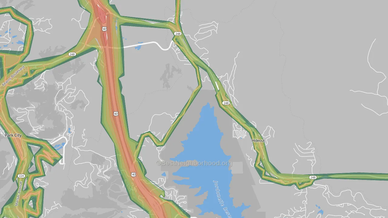 Keetley, UT Map of Noise Levels in Keetley