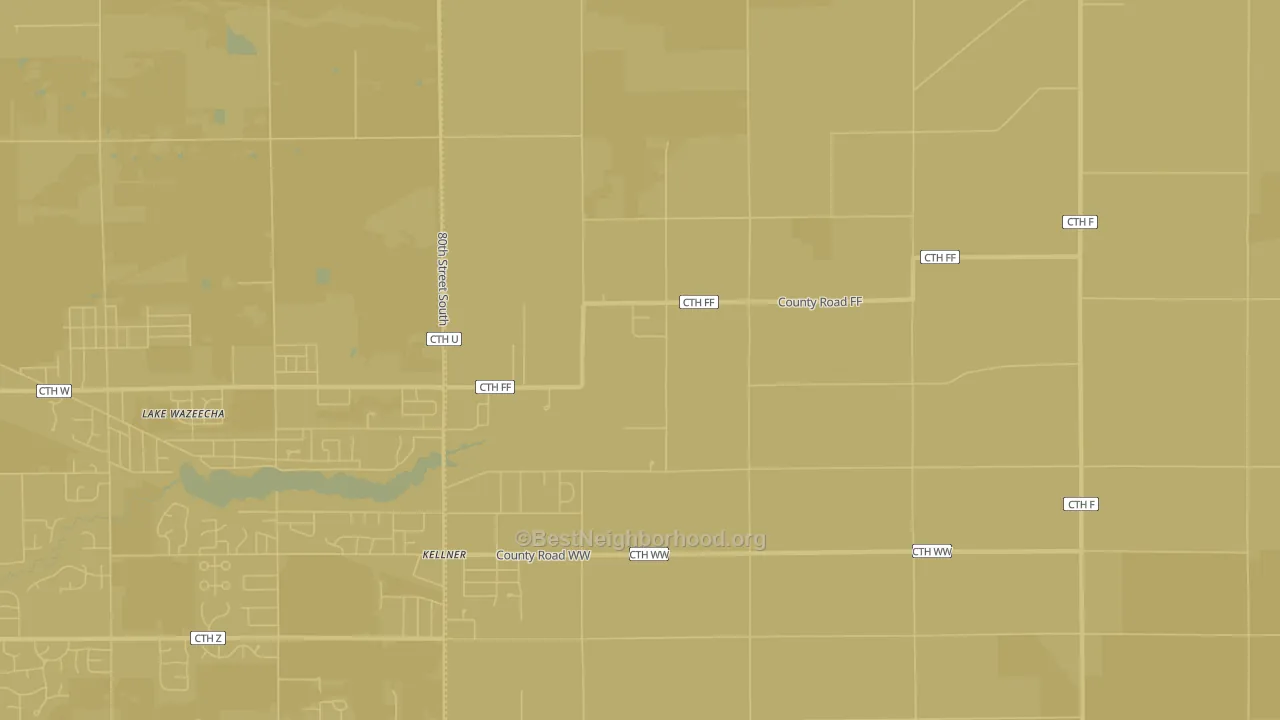 Kellner, WI Map of Noise Levels in Kellner