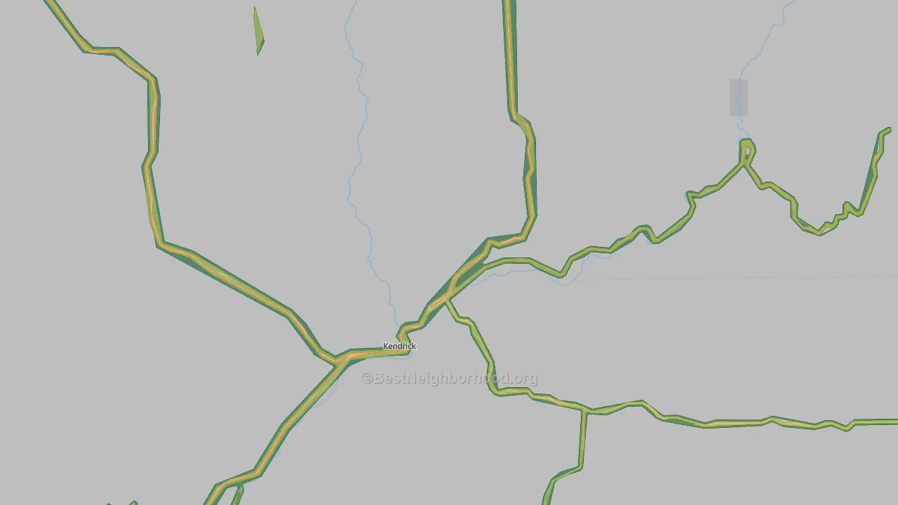 Kendrick, ID Map of Noise Levels in Kendrick