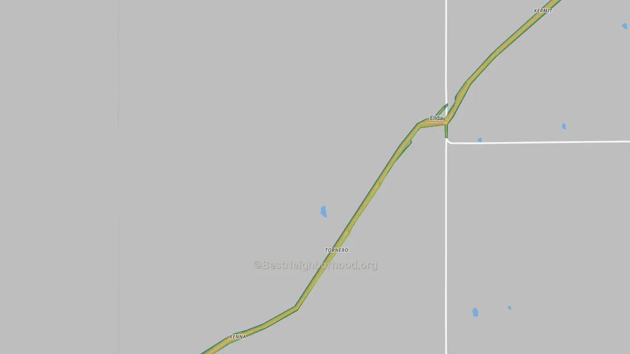 Kenna, NM Map of Noise Levels in Kenna