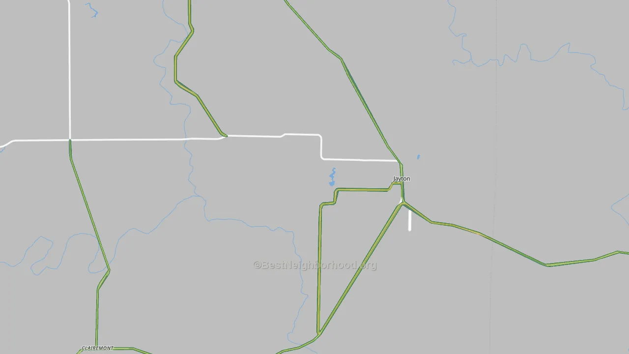 Kent County, TX Map of Noise Levels in Kent County