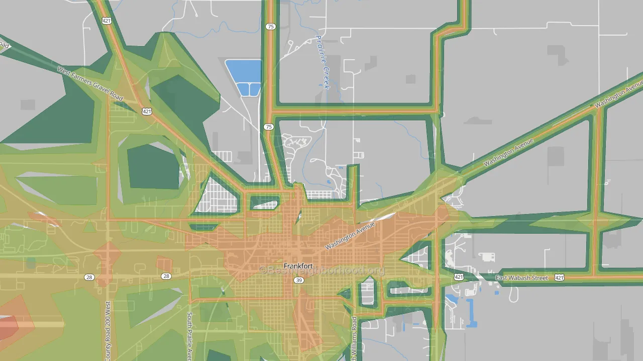 Kentwood, IN Map of Noise Levels in Kentwood
