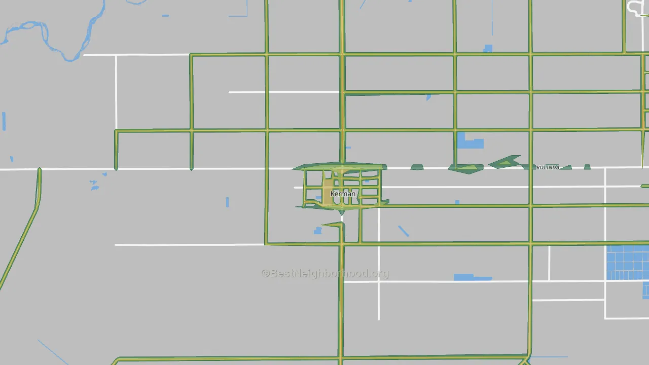 Kerman, CA Map of Noise Levels in Kerman