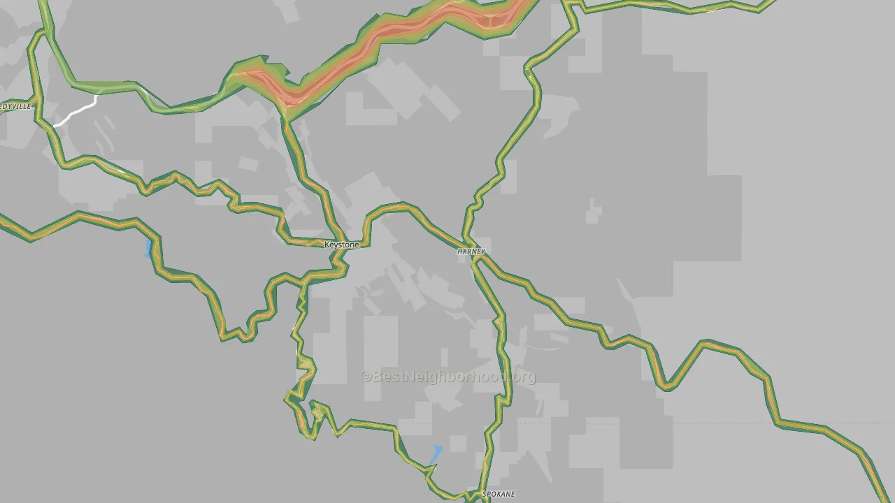 Keystone, SD Map of Noise Levels in Keystone
