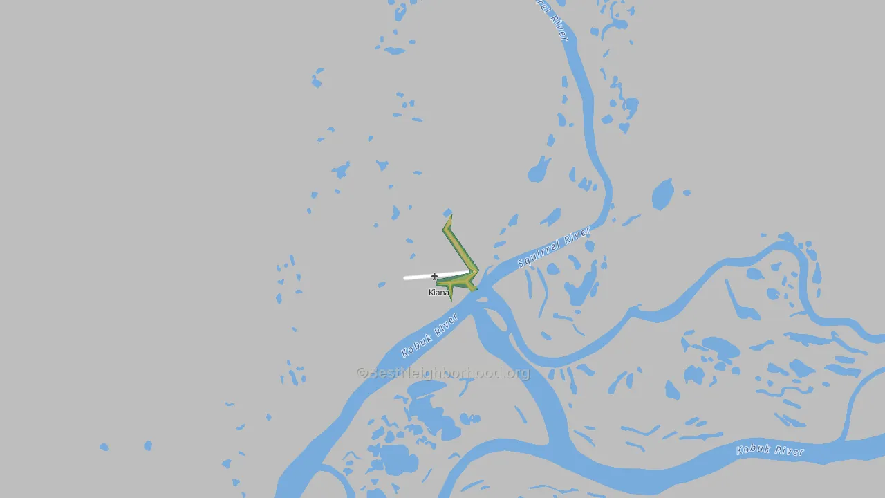 Kiana, AK Map of Noise Levels in Kiana