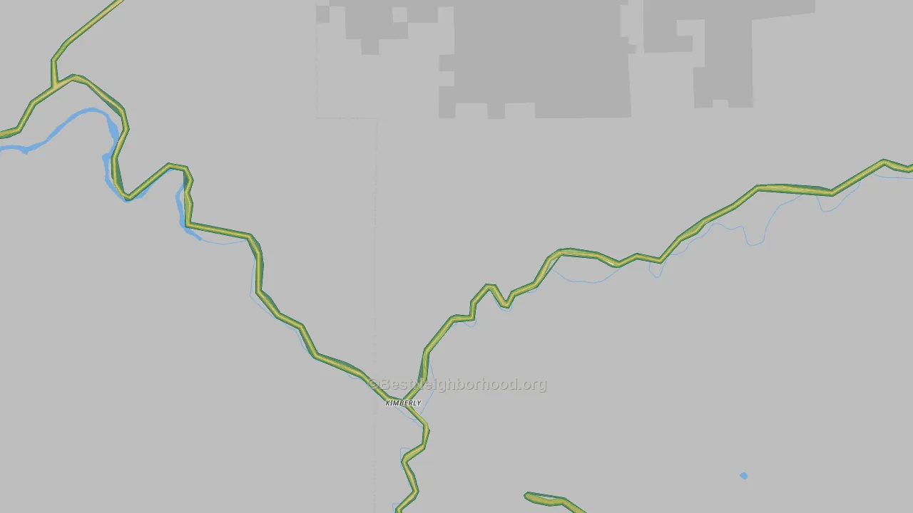 Kimberly, OR Map of Noise Levels in Kimberly