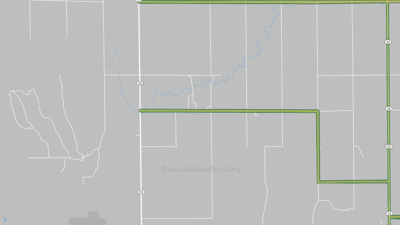 Kingsdown, KS Map of Noise Levels in Kingsdown