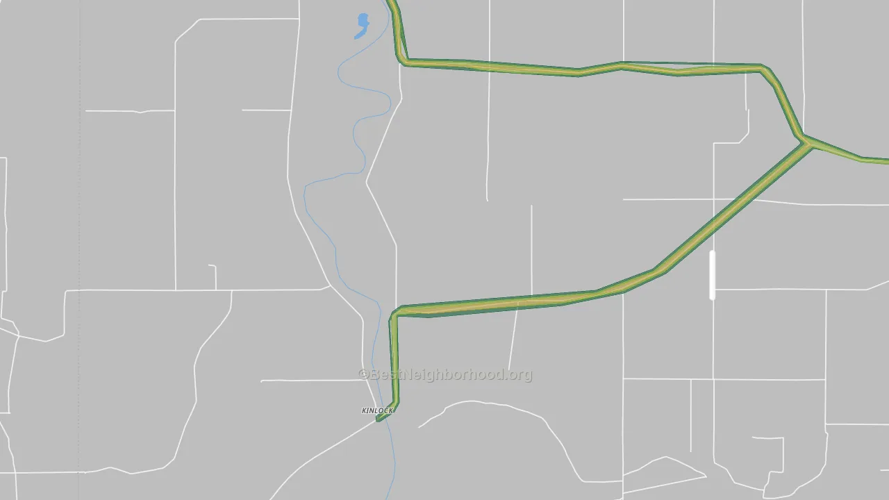 Kinlock, MS Map of Noise Levels in Kinlock