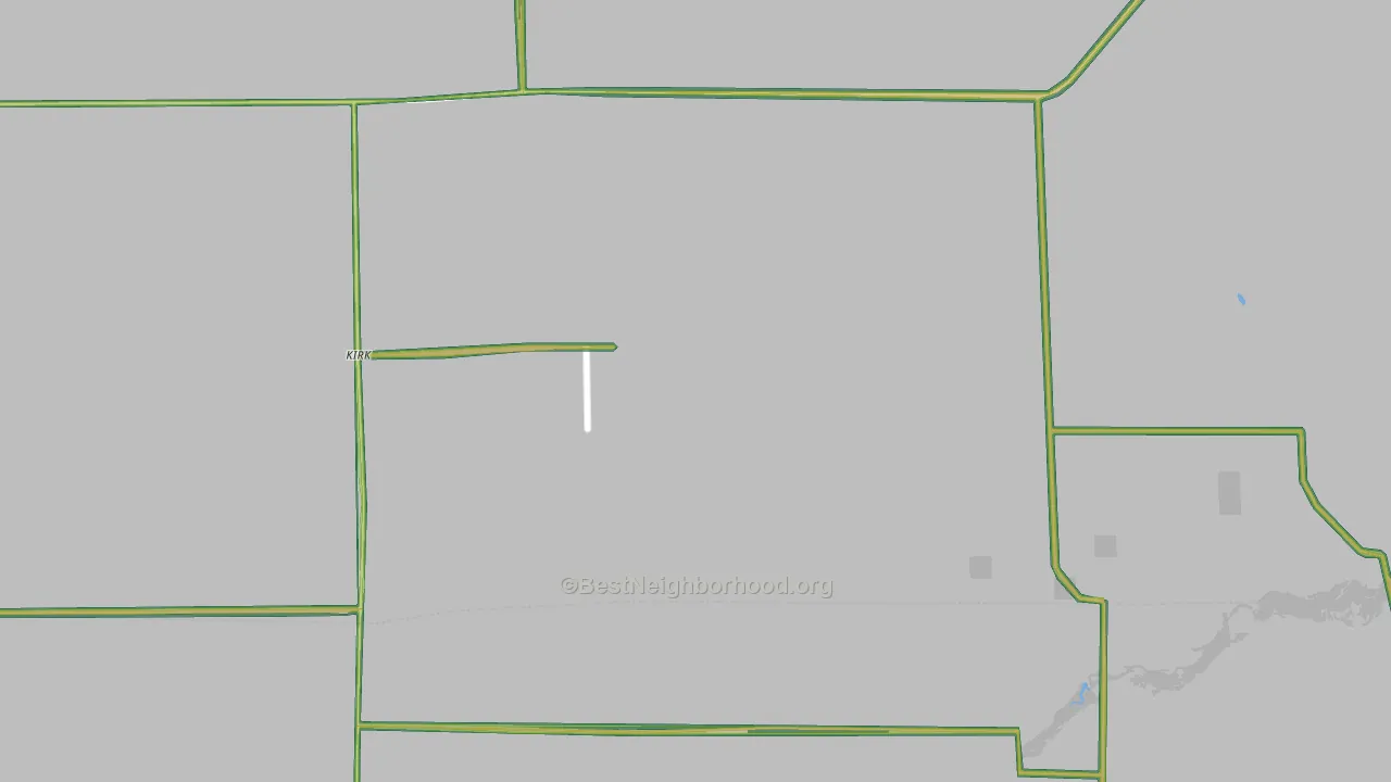 Kirk, CO Map of Noise Levels in Kirk