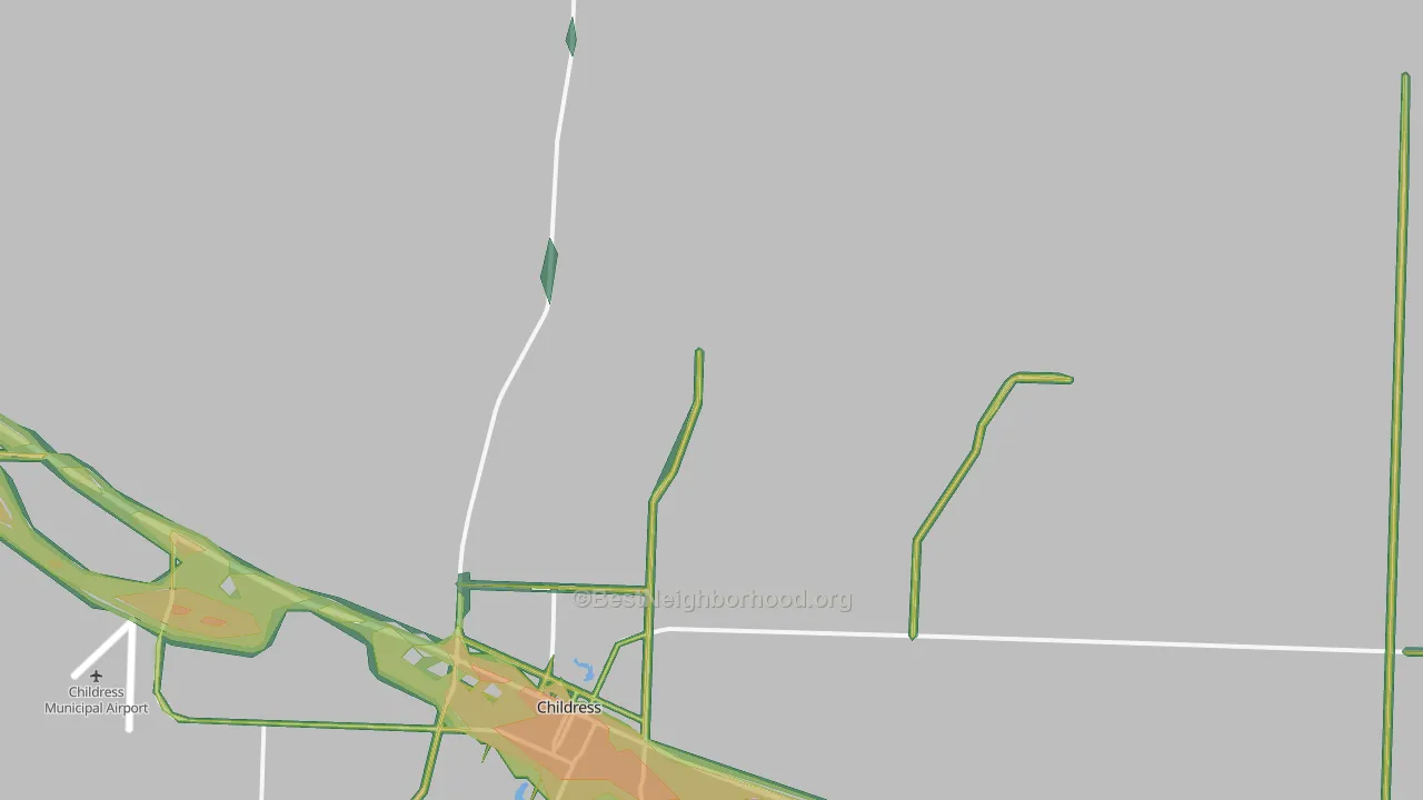 Kirkland, TX Map of Noise Levels in Kirkland