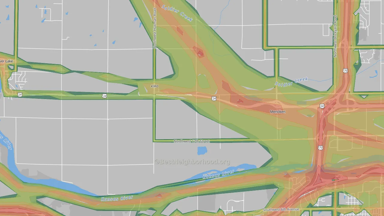 Kiro, KS Map of Noise Levels in Kiro