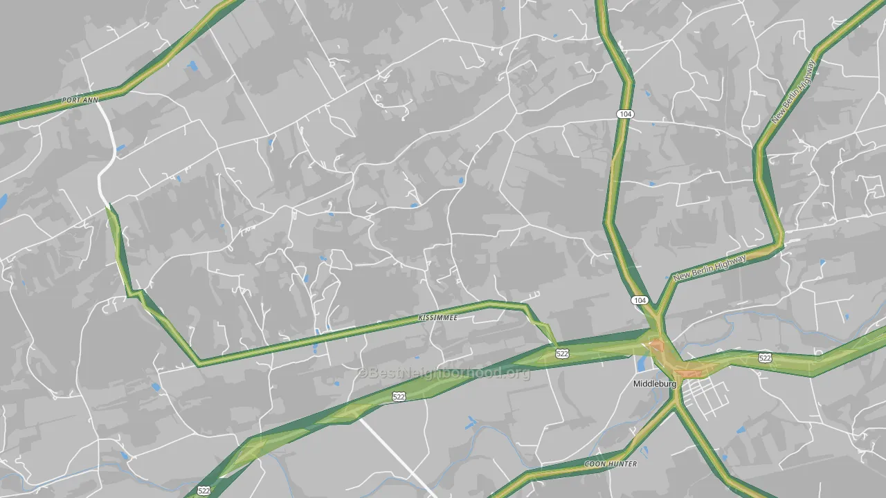 Kissimmee, PA Map of Noise Levels in Kissimmee