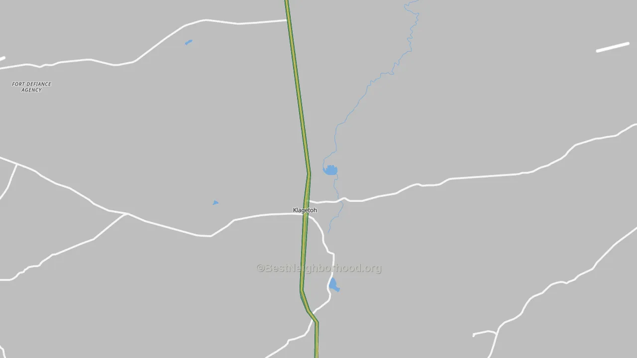 Klagetoh, AZ Map of Noise Levels in Klagetoh