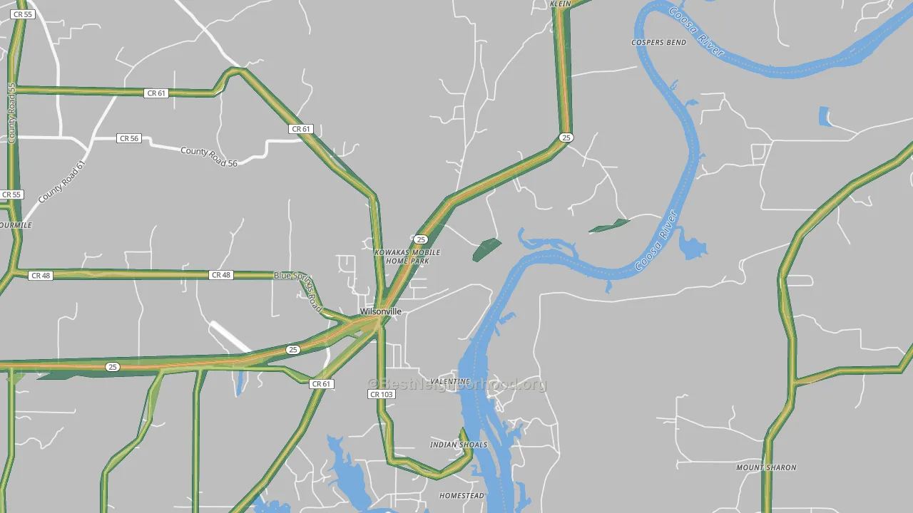 Klein, AL Map of Noise Levels in Klein