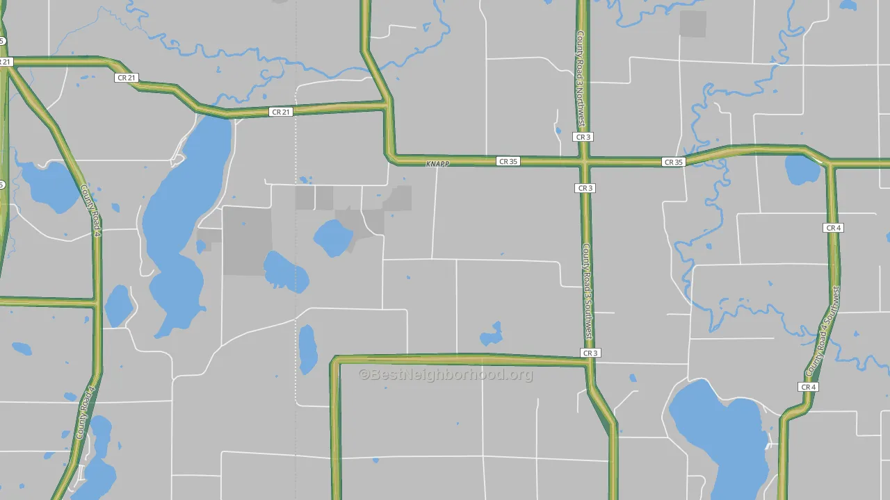 Knapp, MN Map of Noise Levels in Knapp