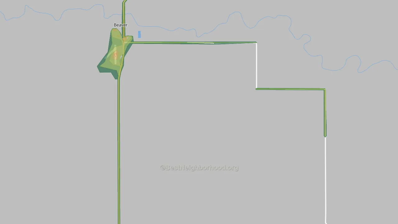 Knowles, OK Map of Noise Levels in Knowles