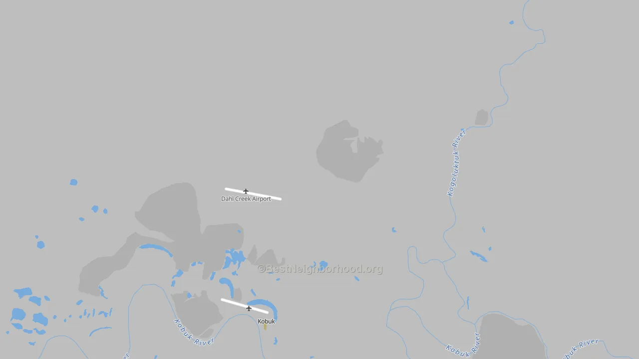 Kobuk, AK Map of Noise Levels in Kobuk