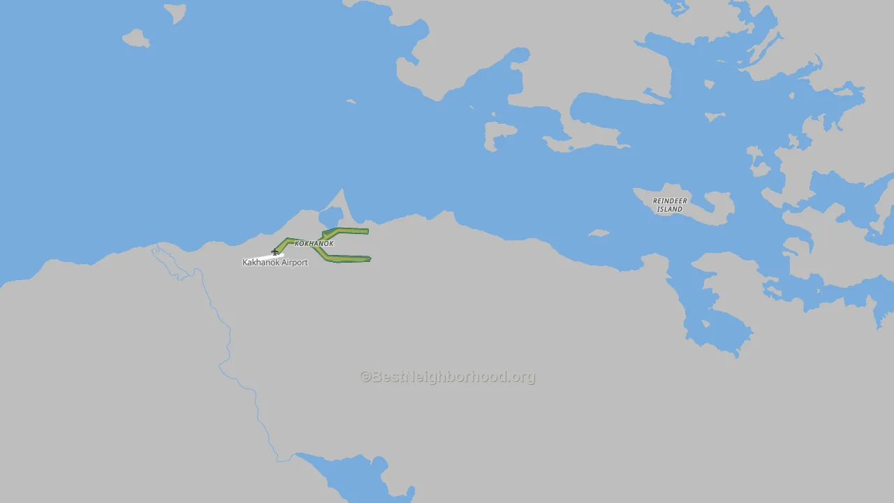 Kokhanok, AK Map of Noise Levels in Kokhanok