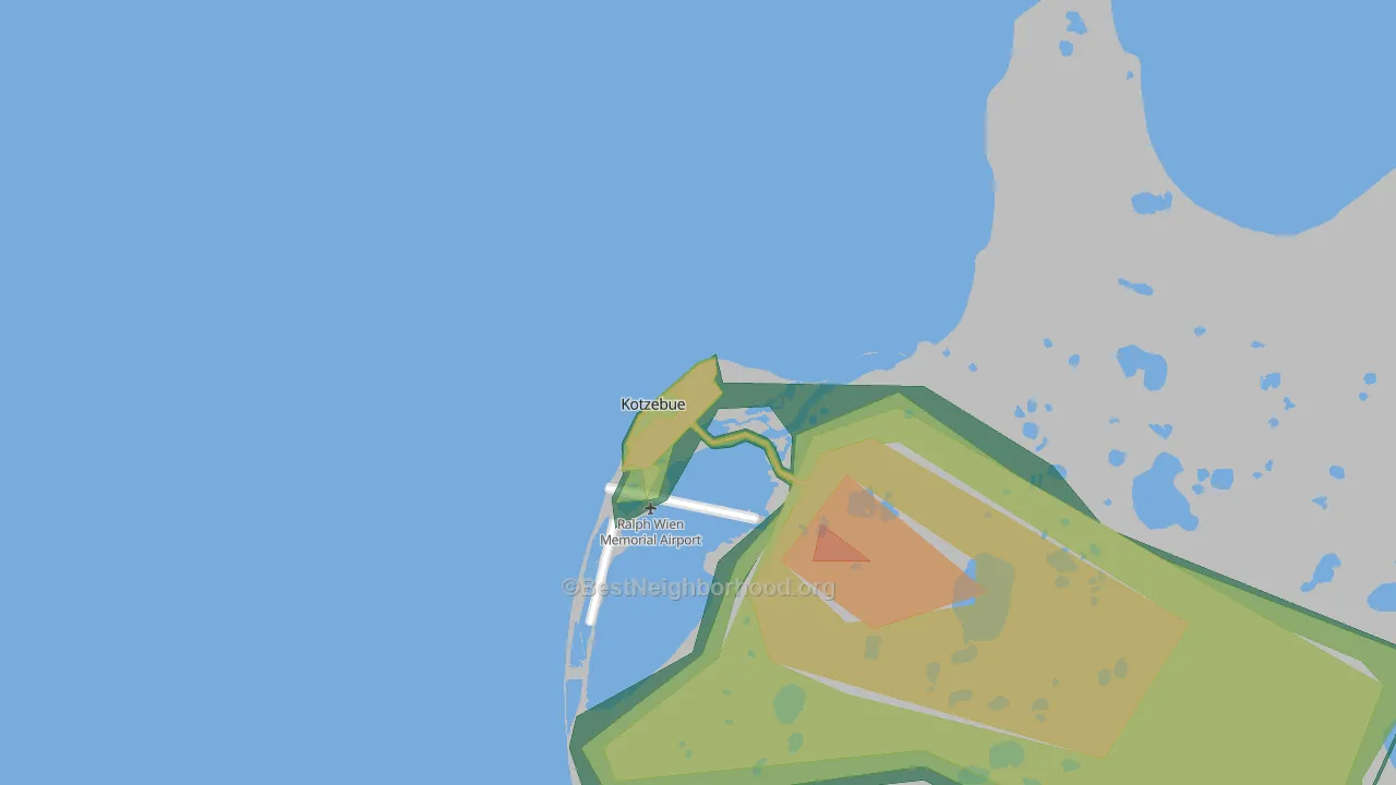 Kotzebue, AK Map of Noise Levels in Kotzebue