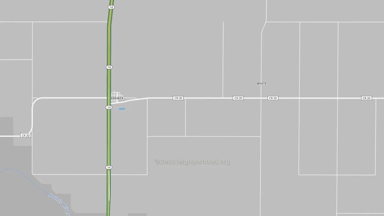 Kramer, ND Map of Noise Levels in Kramer