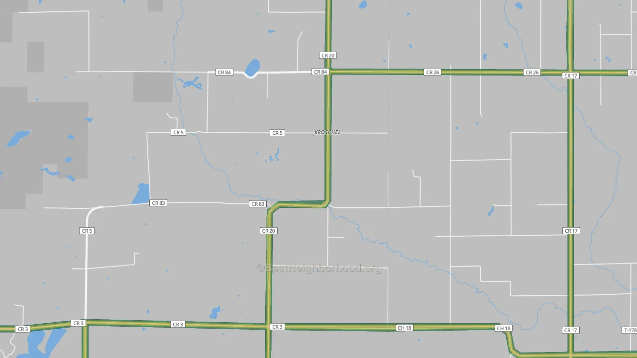 Kroschel, MN Map of Noise Levels in Kroschel