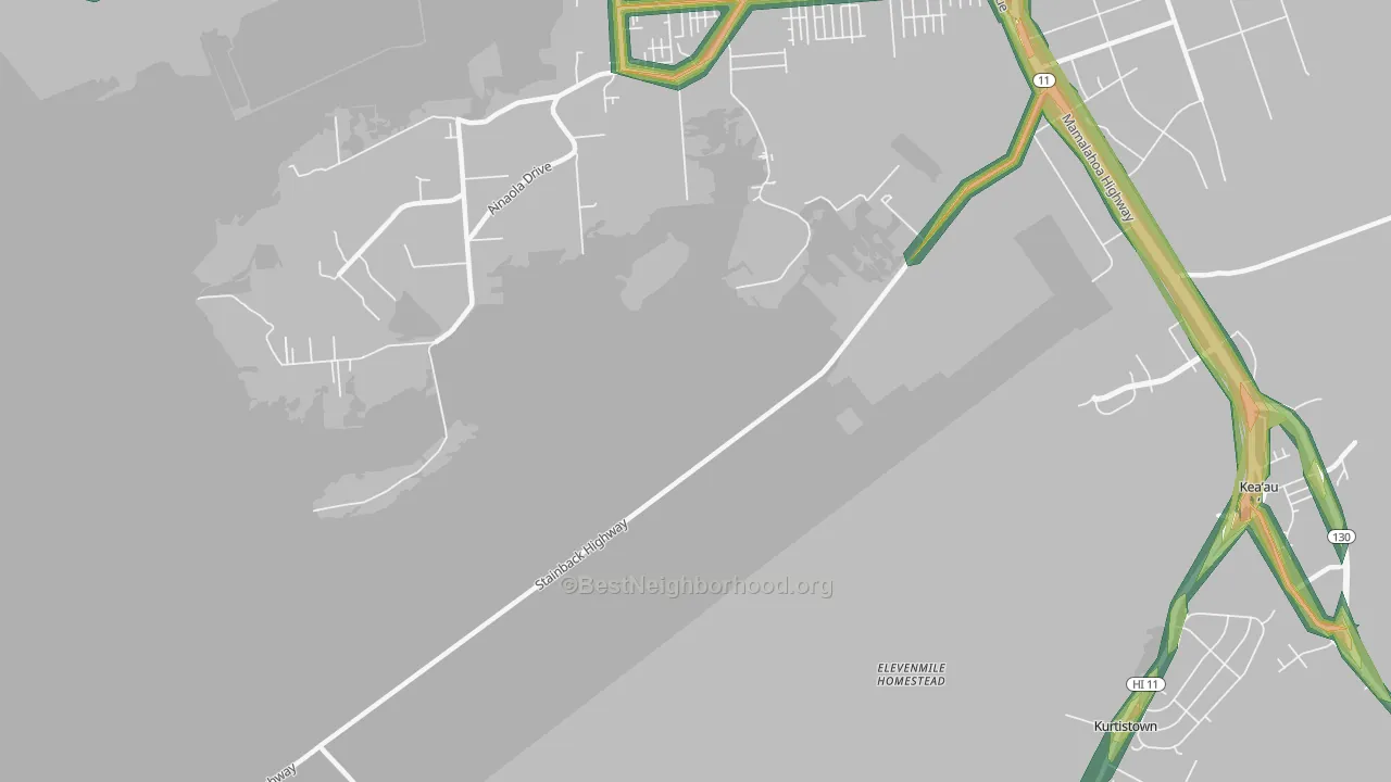 Kukui, HI Map of Noise Levels in Kukui