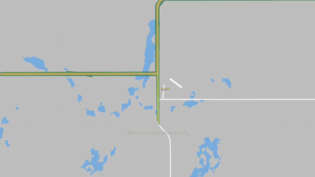 Kulm, ND Map of Noise Levels in Kulm