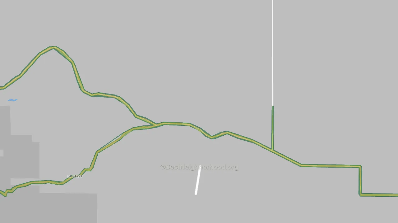 La Panza, CA Map of Noise Levels in La Panza