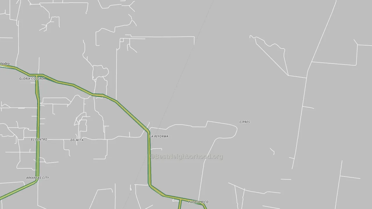 La Reforma, TX Map of Noise Levels in La Reforma