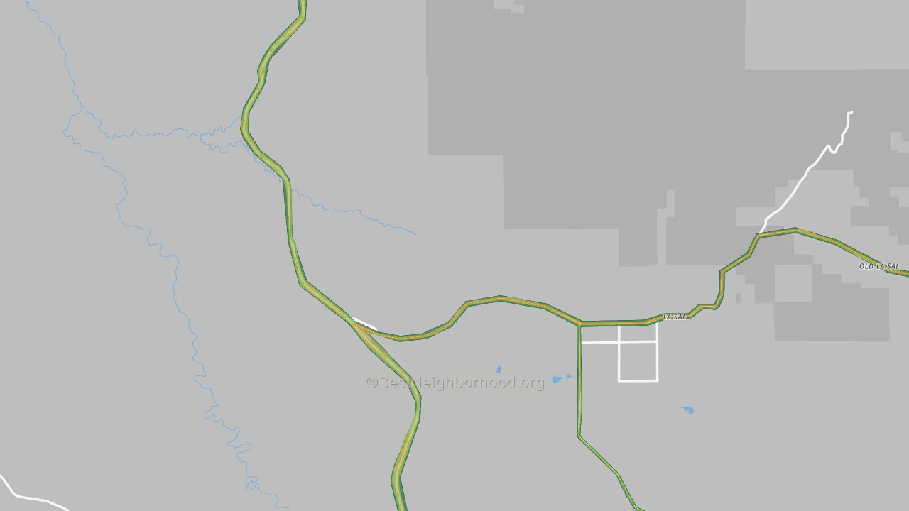 La Sal, UT Map of Noise Levels in La Sal