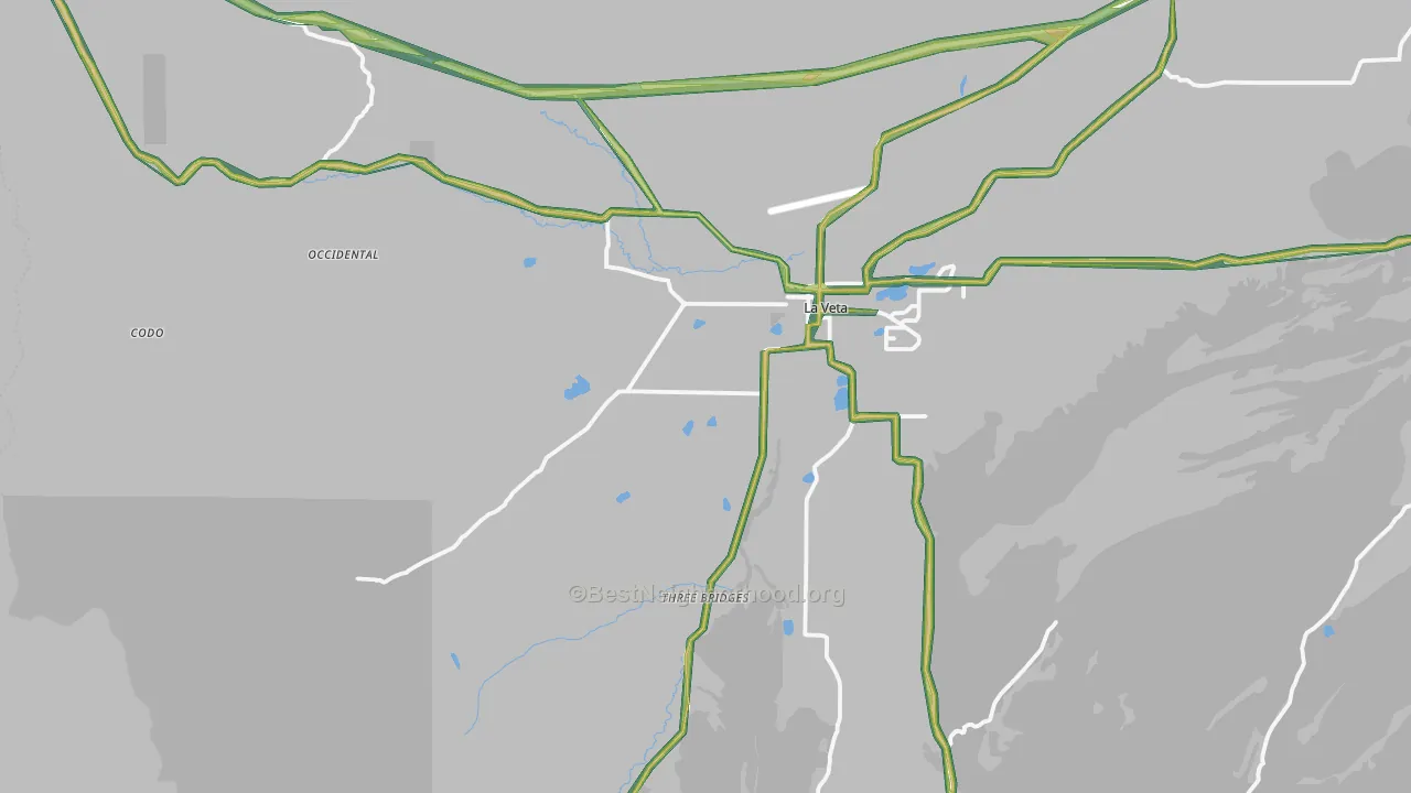 La Veta, CO Map of Noise Levels in La Veta